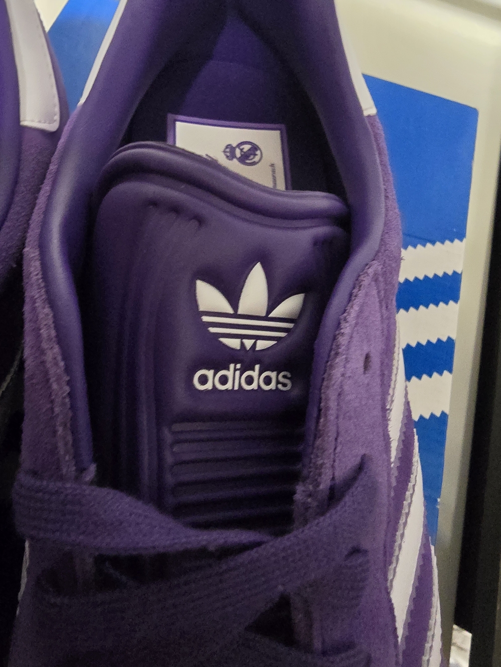 MEN Adidas Real Madrid Purple Suede Men's Sneakers Size 10 - Picture 8 of 13